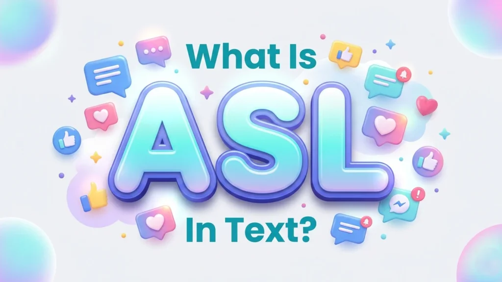 what is asl in text