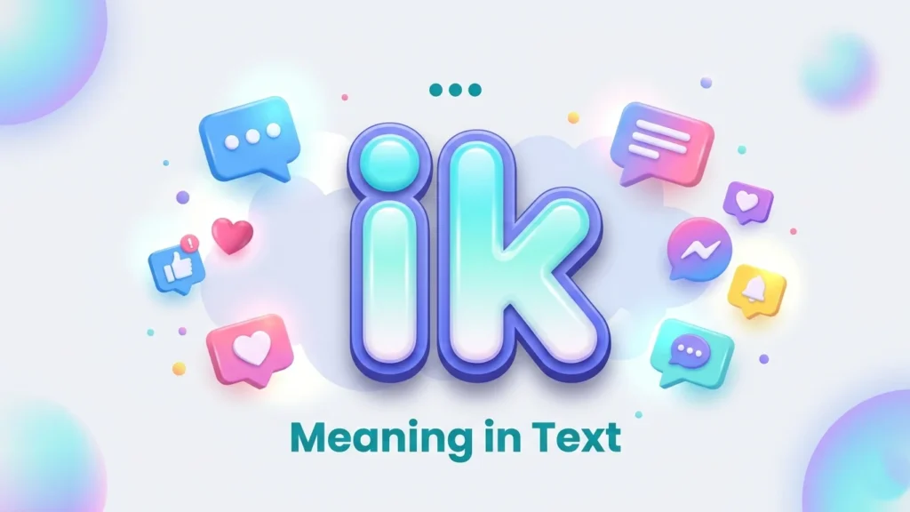 ik meaning in text