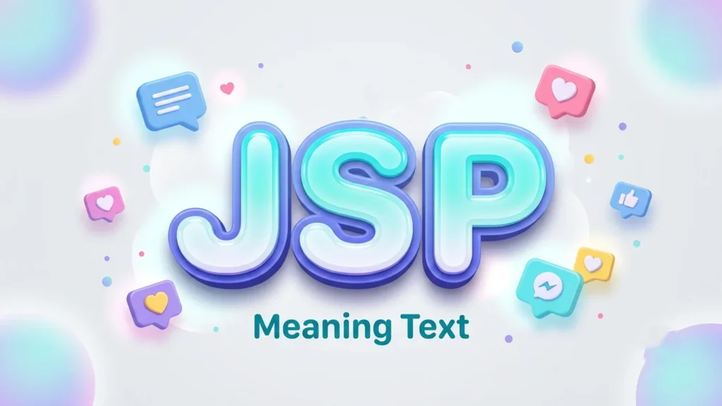 jsp meaning text