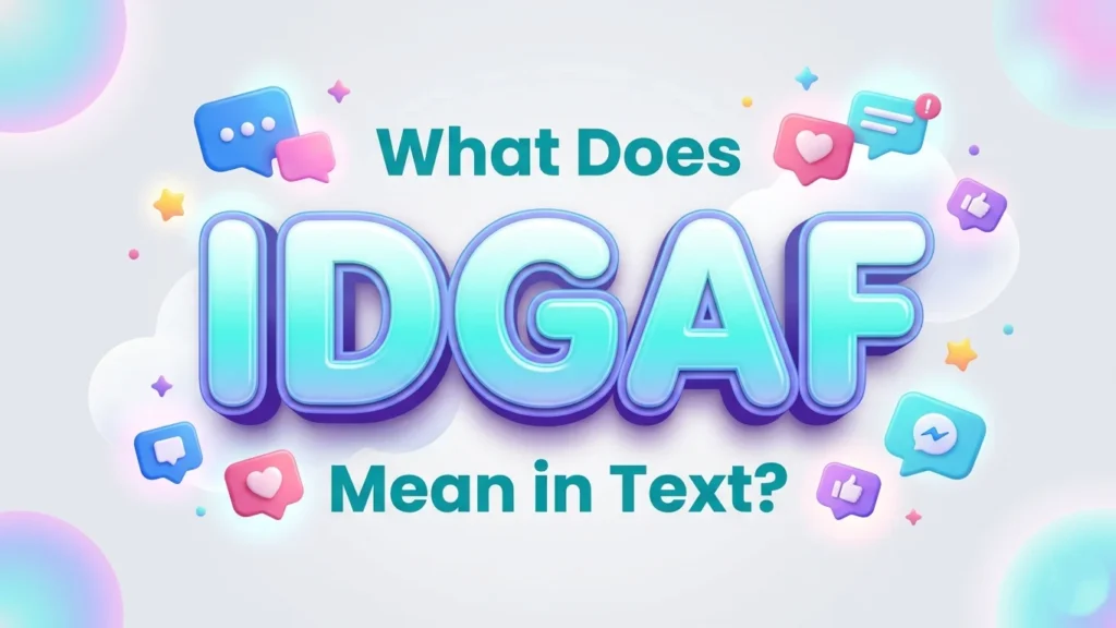 what does idgaf mean in text
