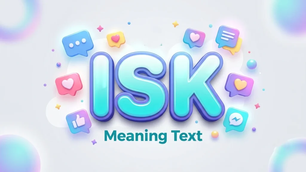 isk meaning text