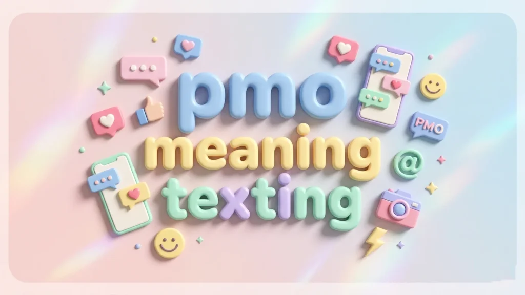 pmo meaning texting