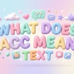 what does acc mean text